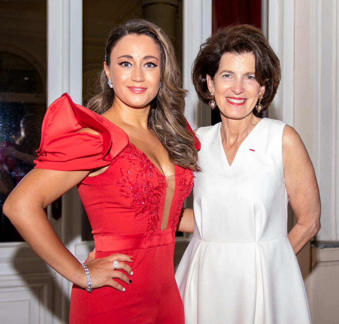Madalina Coca si Laurence Auer, Ambasadoarea Frantei in Romania